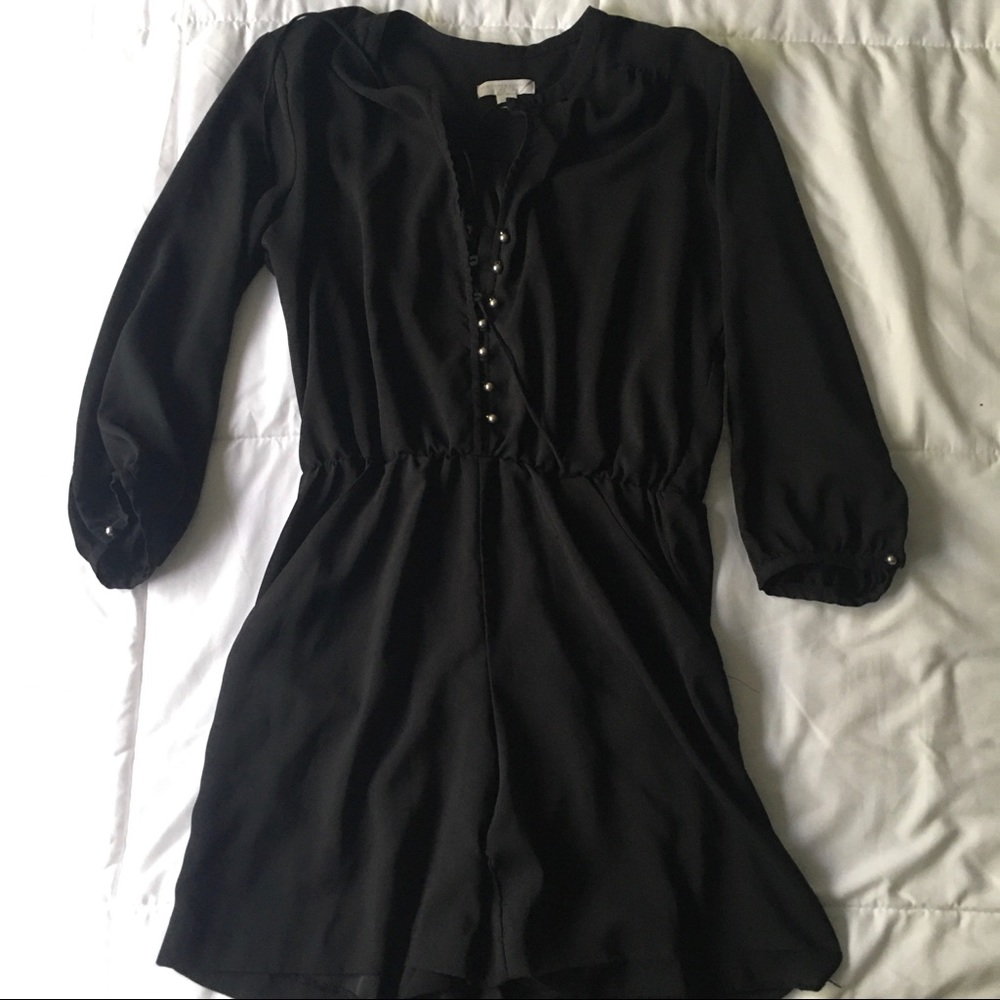NY& CO Black Romper